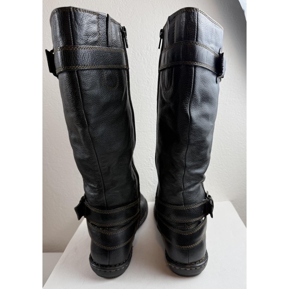 B.O.C Born Concept Austin Black Leather Knee High Riding‎ Boots Womens Size 8/39 - Picture 9 of 11